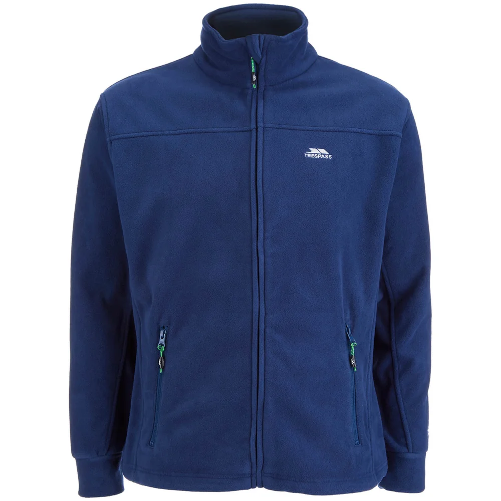 Trespass Men's Bernal Full Zip Fleece Jumper - Navy - S - Blue Image 1