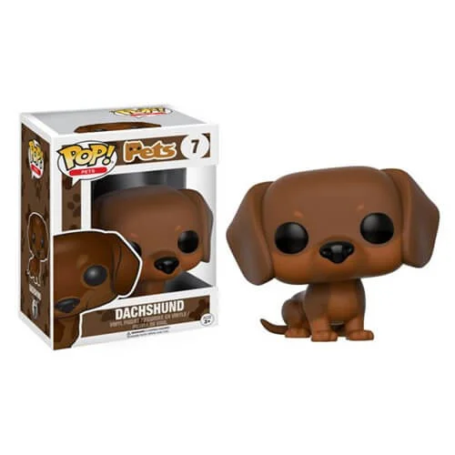 Pop! Pets Brown Dachshund Pop! Vinyl Figure Image 1