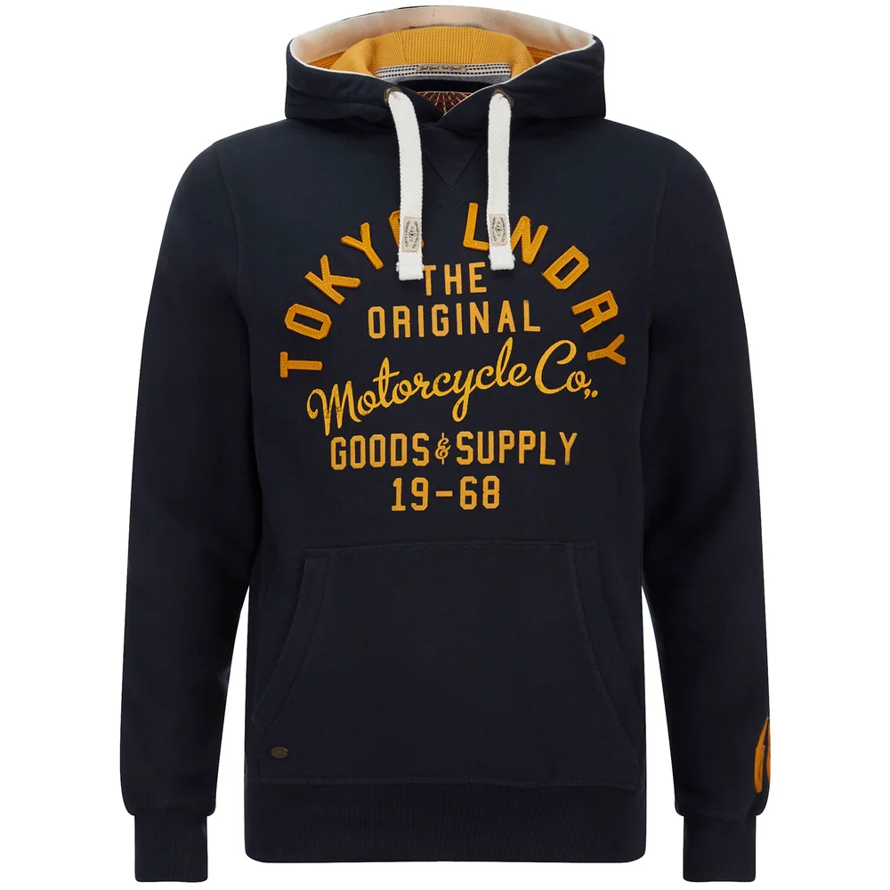 Tokyo Laundry Men's Harlem Peaks Hoody - Dark Navy - S - Blue Image 1