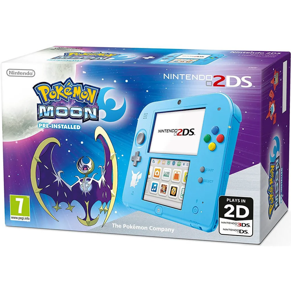 Nintendo Handheld Console 2DS with Pokémon Moon Image 1