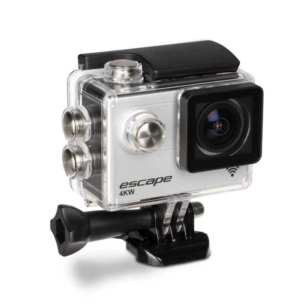 Kitvision Escape Waterproof Wi-Fi 4K Action Camera with Mounting Accessories - Silver Image 1