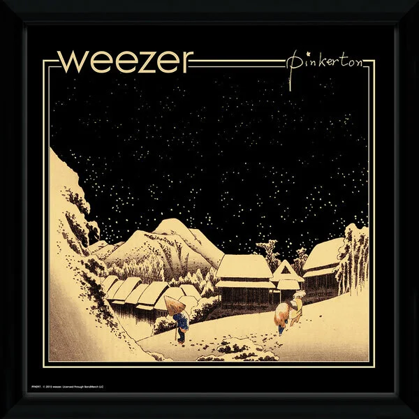 Weezer Pinkerton Framed Album Cover - 12"" x 12" Image 1