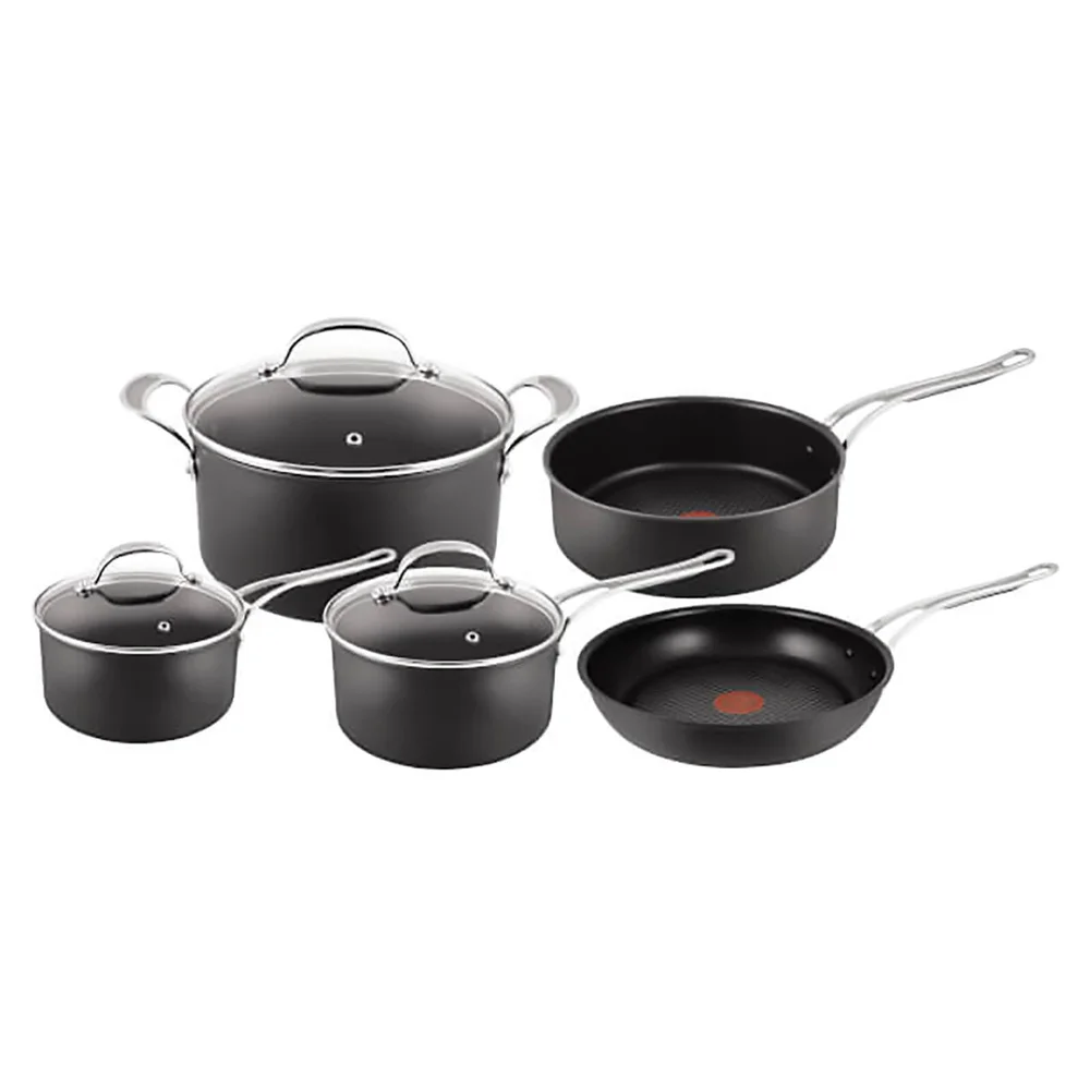 Jamie Oliver by Tefal Hard Anodised Non-Stick 5 Piece Cookware Set Image 1