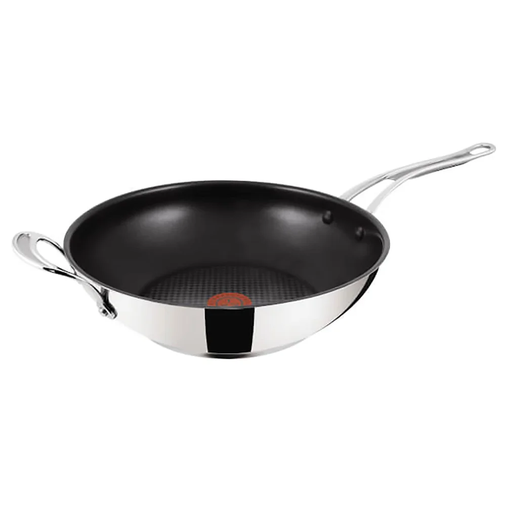 Jamie Oliver by Tefal Stainless Steel Non-Stick Wok - 30cm Image 1