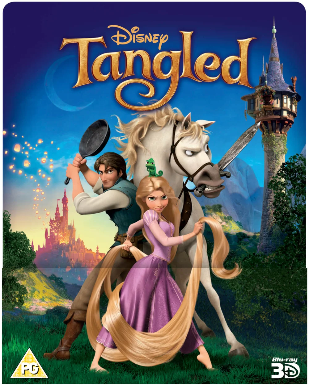 Tangled 3D (Includes 2D Version) - Zavvi Exclusive Lenticular Edition Steelbook Image 1