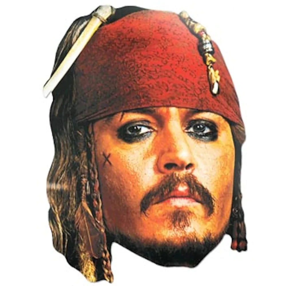Disney Pirates of the Caribbean Captain Jack Sparrow Mask Image 1