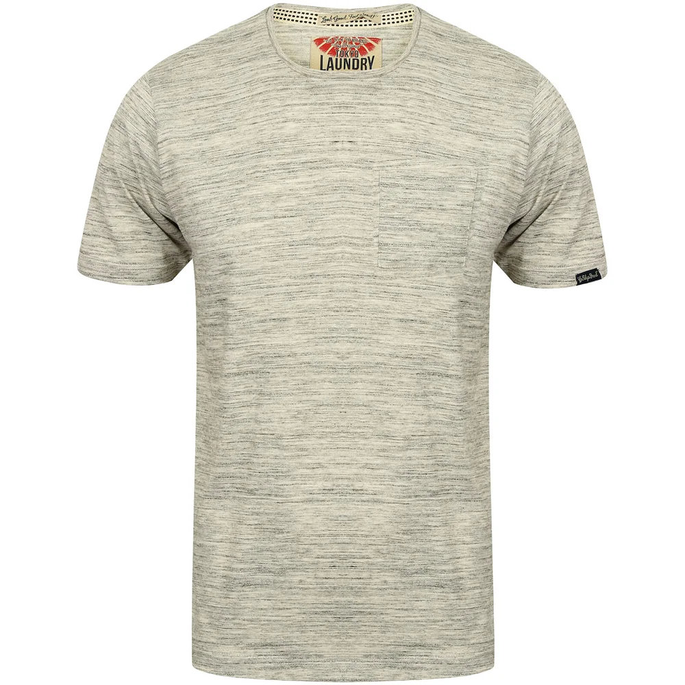 Tokyo Laundry Men's Textured Grotto T-Shirt - Grey Marl - S - Grey Image 1
