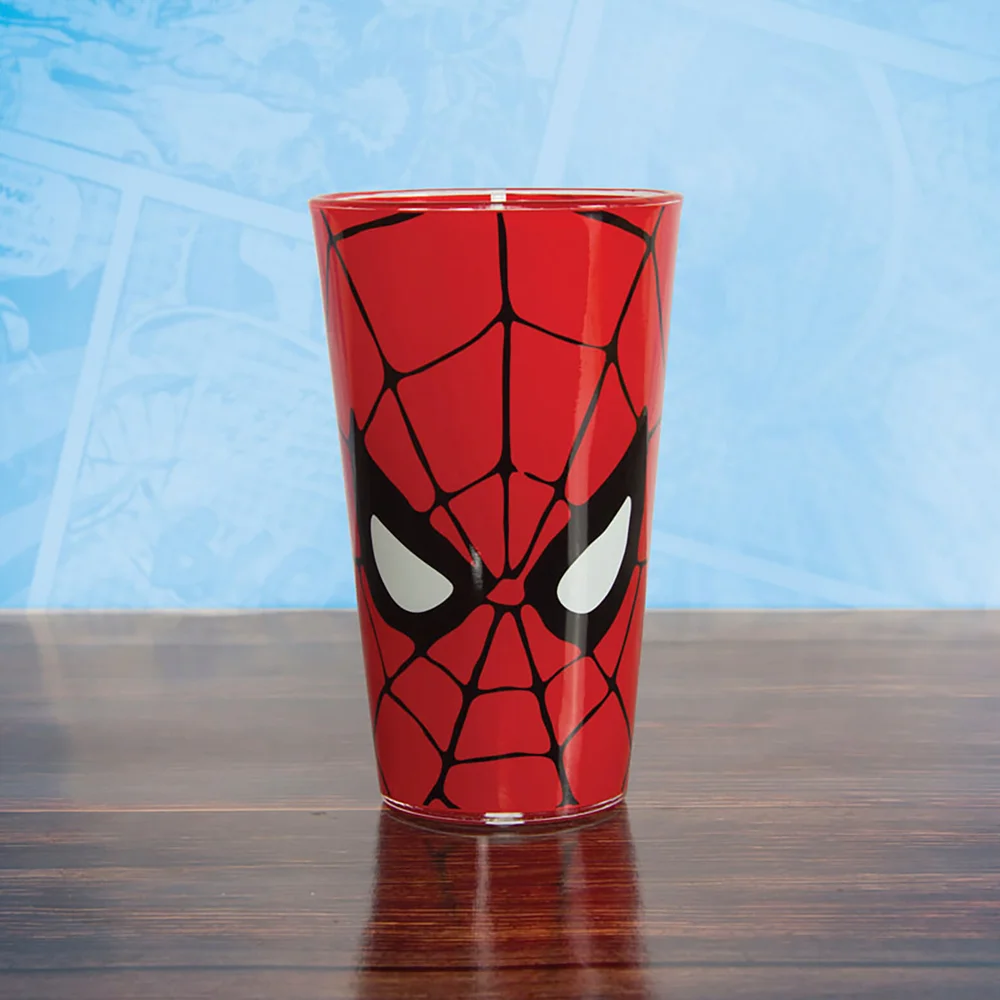 Marvel Comics Spider-Man Glass - Red Image 1