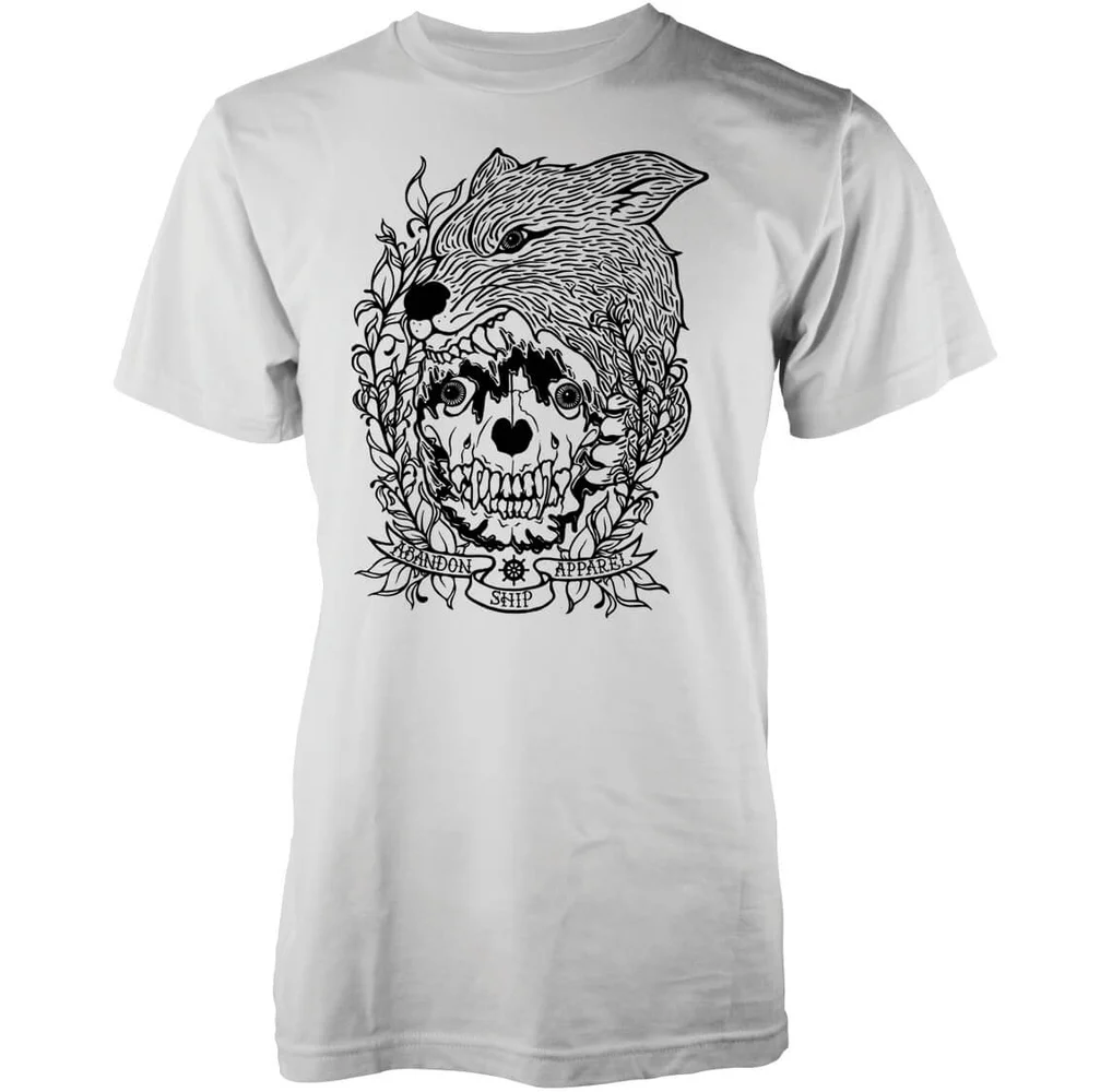 Abandon Ship Men's Skinned Fox T-Shirt - White - S - White Image 1