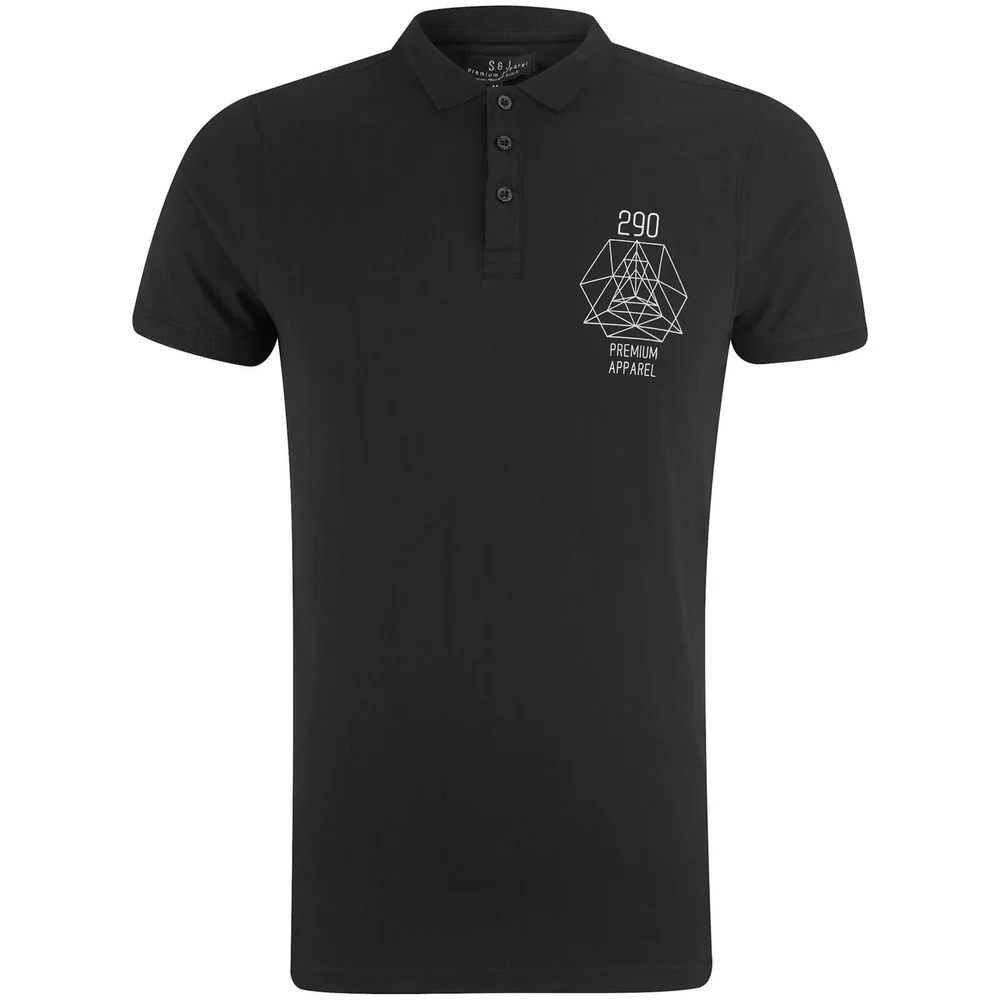 Smith & Jones Men's Parclose Polo Shirt - Black - S - Black Image 1