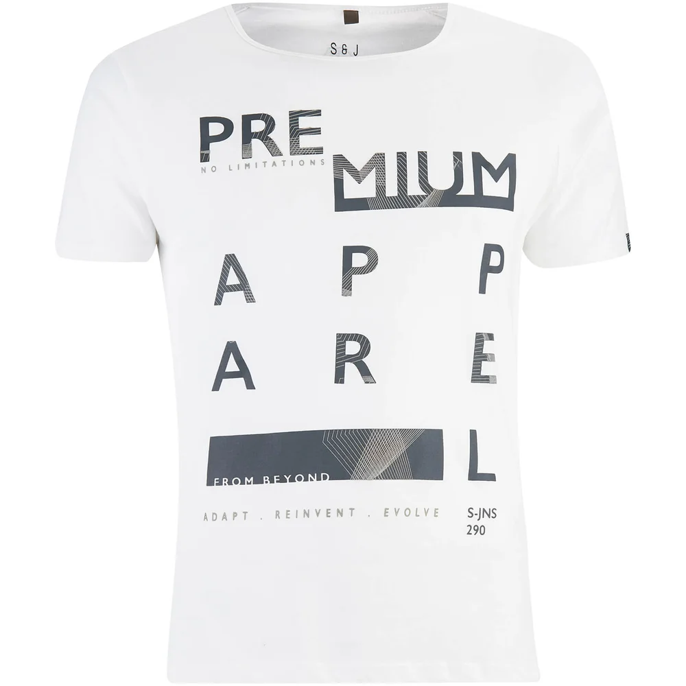 Smith & Jones Men's Algebraic T-Shirt - White - S - White Image 1
