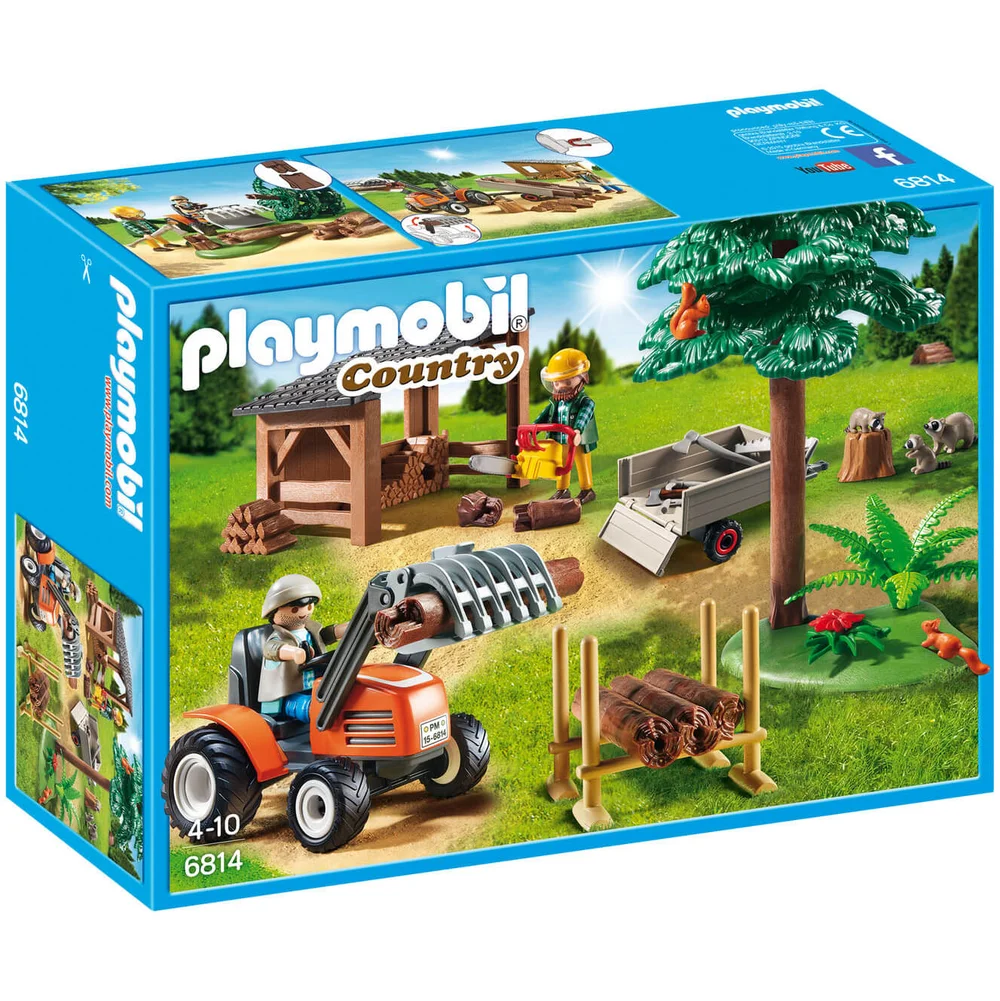 Playmobil Country Lumber Yard with Tractor (6814) Image 1