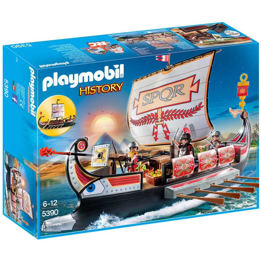 Playmobil History Floating Roman Warriors' Ship (5390) Image 1