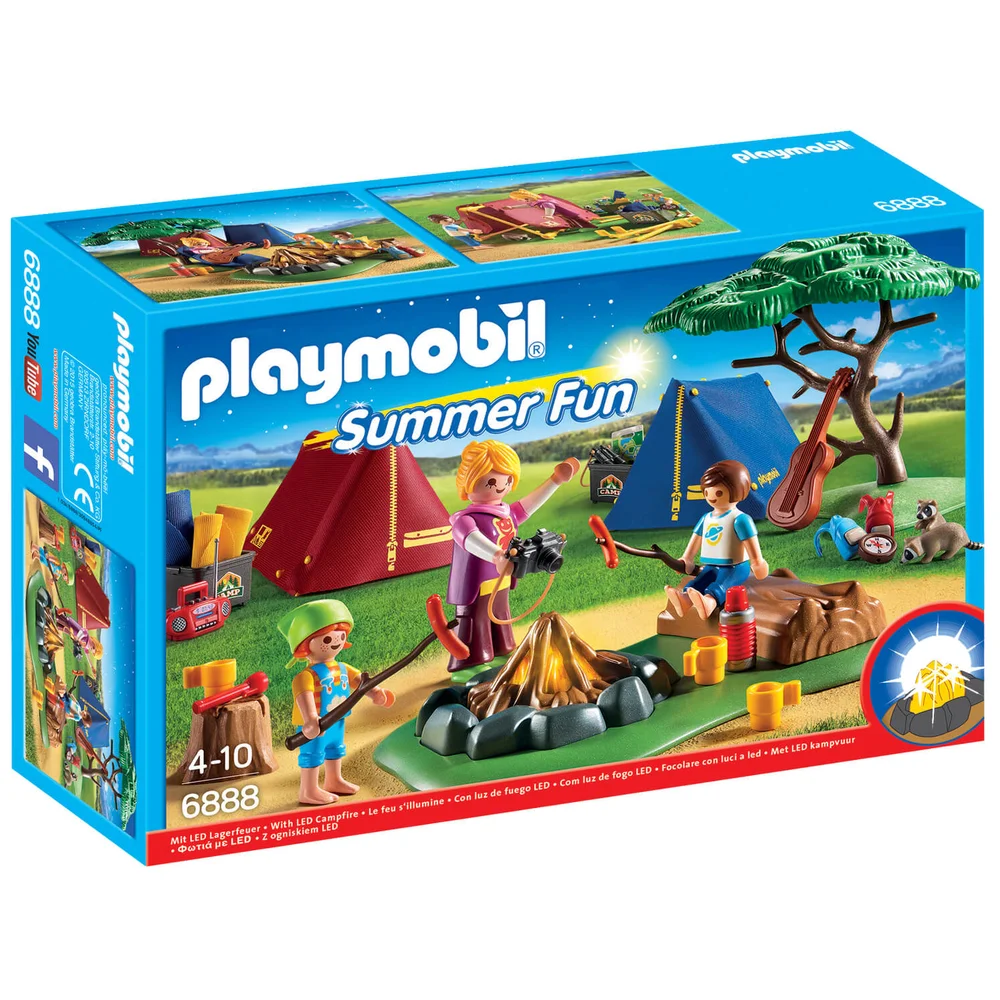 Playmobil Summer Fun Camp Site with LED Fire (6888) Image 1