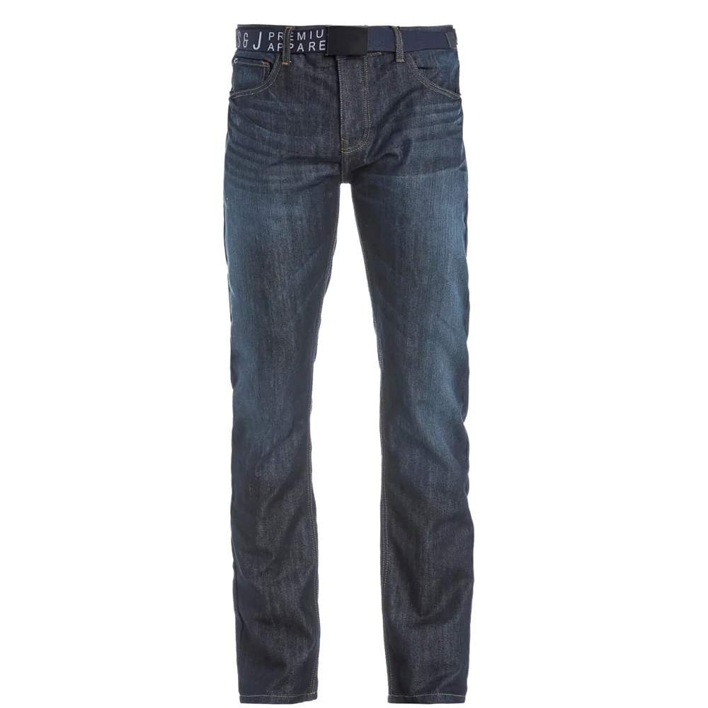 Smith & Jones Men's Furio Dark Wash Jeans - Blue Denim - W32/L32 - Blue Image 1