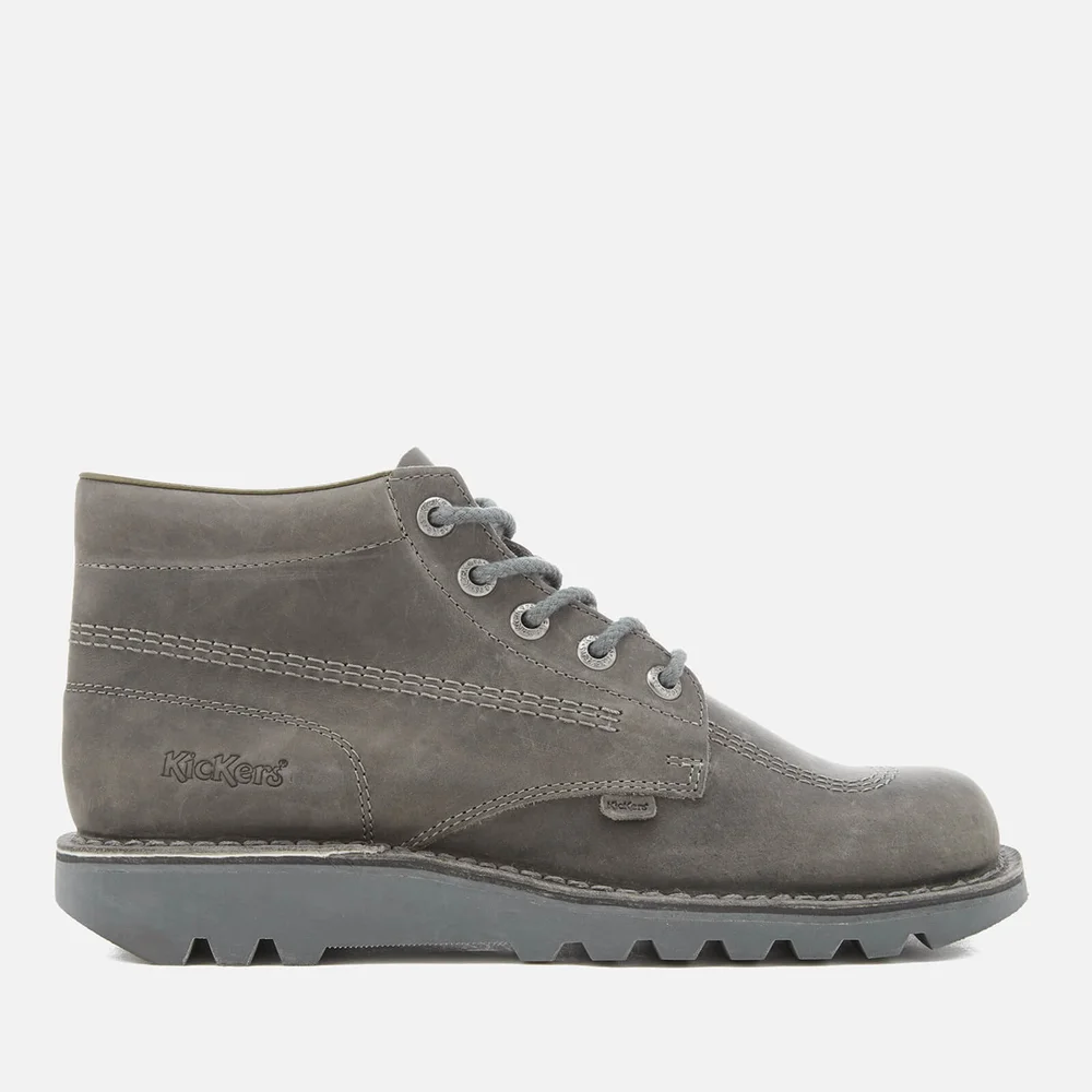 Kickers Men's Kick Hi Leather Boots - Dark Grey - UK 6.5/EU 40 Image 1