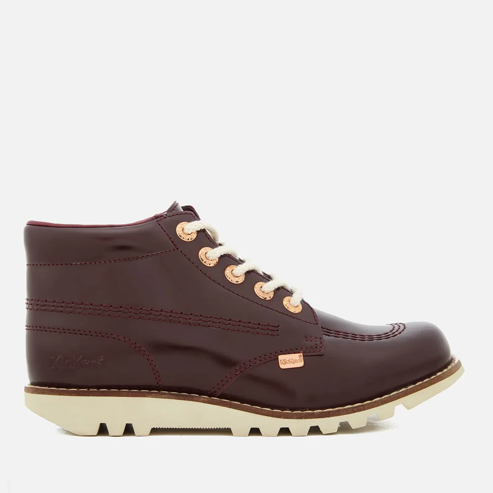 Kickers Women's Kick Hi C Leather Boots - Dark Burgundy - UK 4/EU 37 Image 1