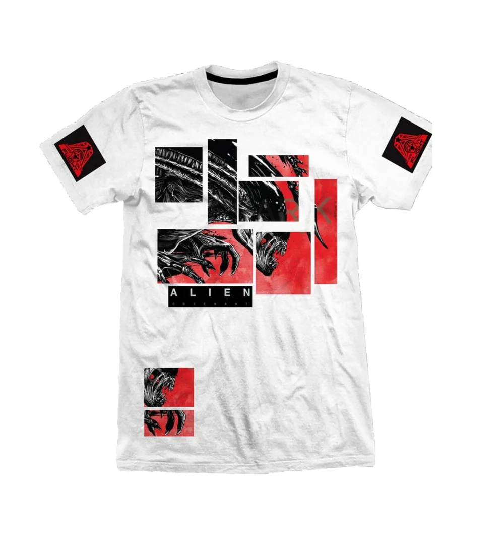 Alien Covenant Abstract Men's White T-Shirt - S - White Image 1