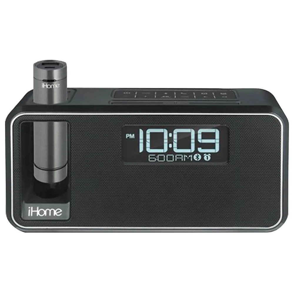 iHome Dual Charge Bluetooth NFC Stereo Alarm Clock - Black Image 1
