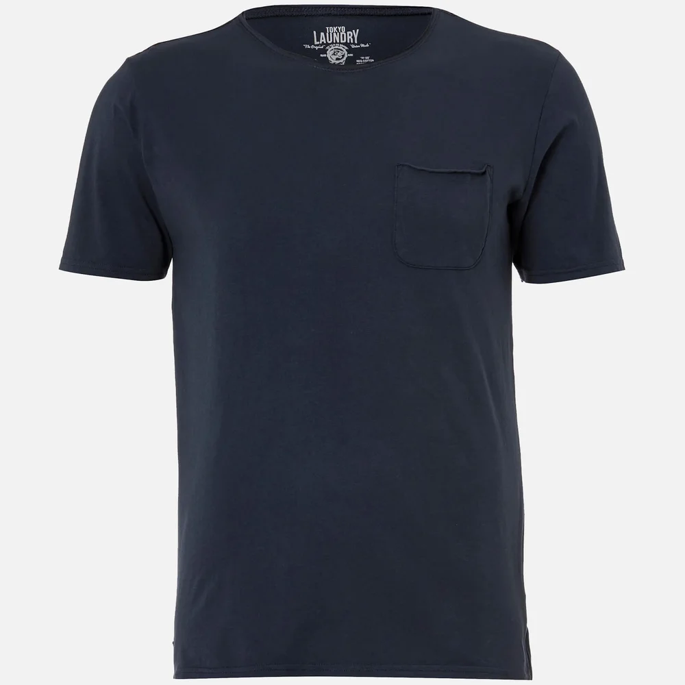 Tokyo Laundry Men's Hella Cotton Jersey T-Shirt - Dress Blue - S Image 1