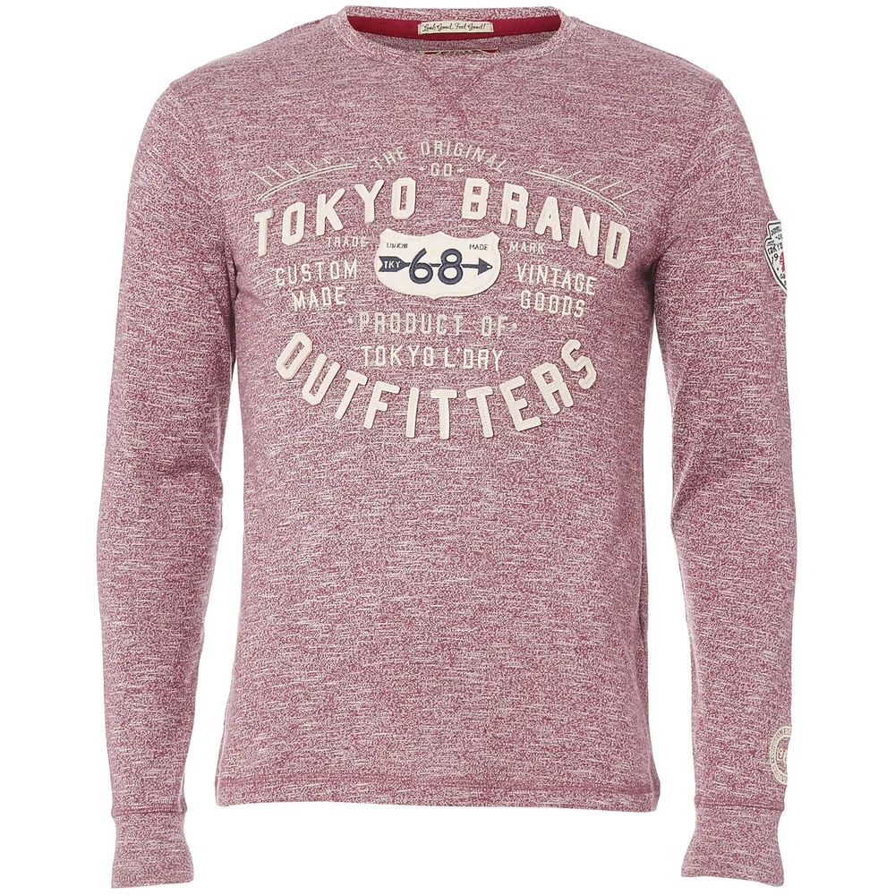 Tokyo Laundry Men's Timperley Jersey Long Sleeve Top - Oxblood - S - Red Image 1