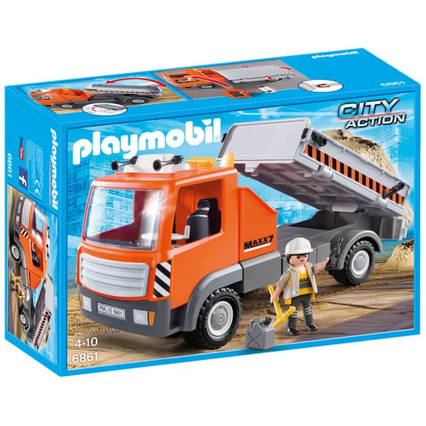 Playmobil City Life: Flatbed Workman's Truck (6861) Image 1