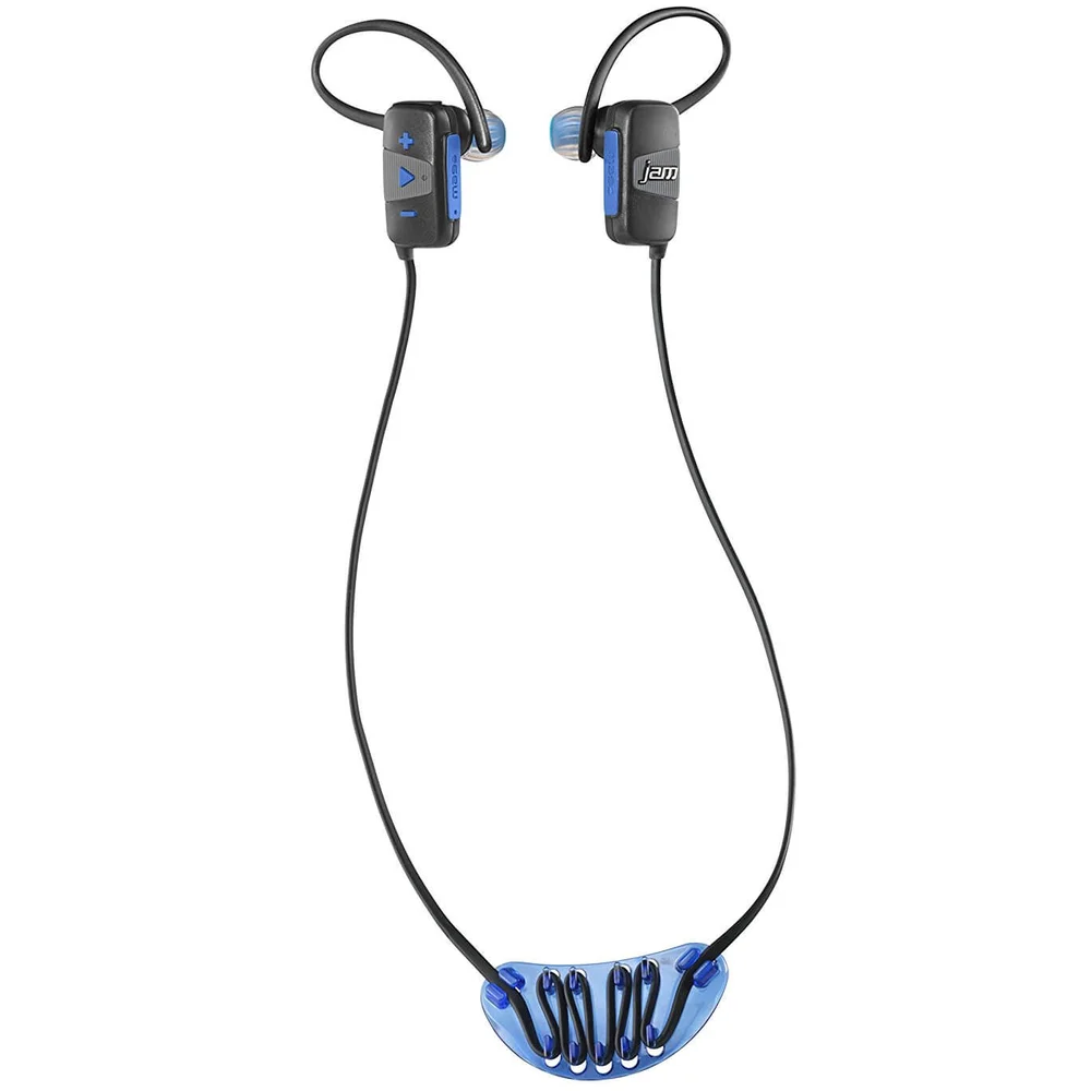 HMDX Jam Audio Transit Mini Bluetooth Earphones - Black/Blue Image 1