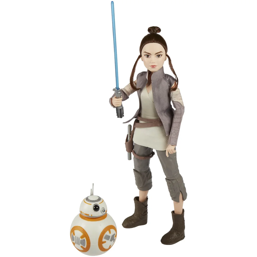 Hasbro Star Wars Forces of Destiny Rey of Jakku and BB8 Action Figures Image 1
