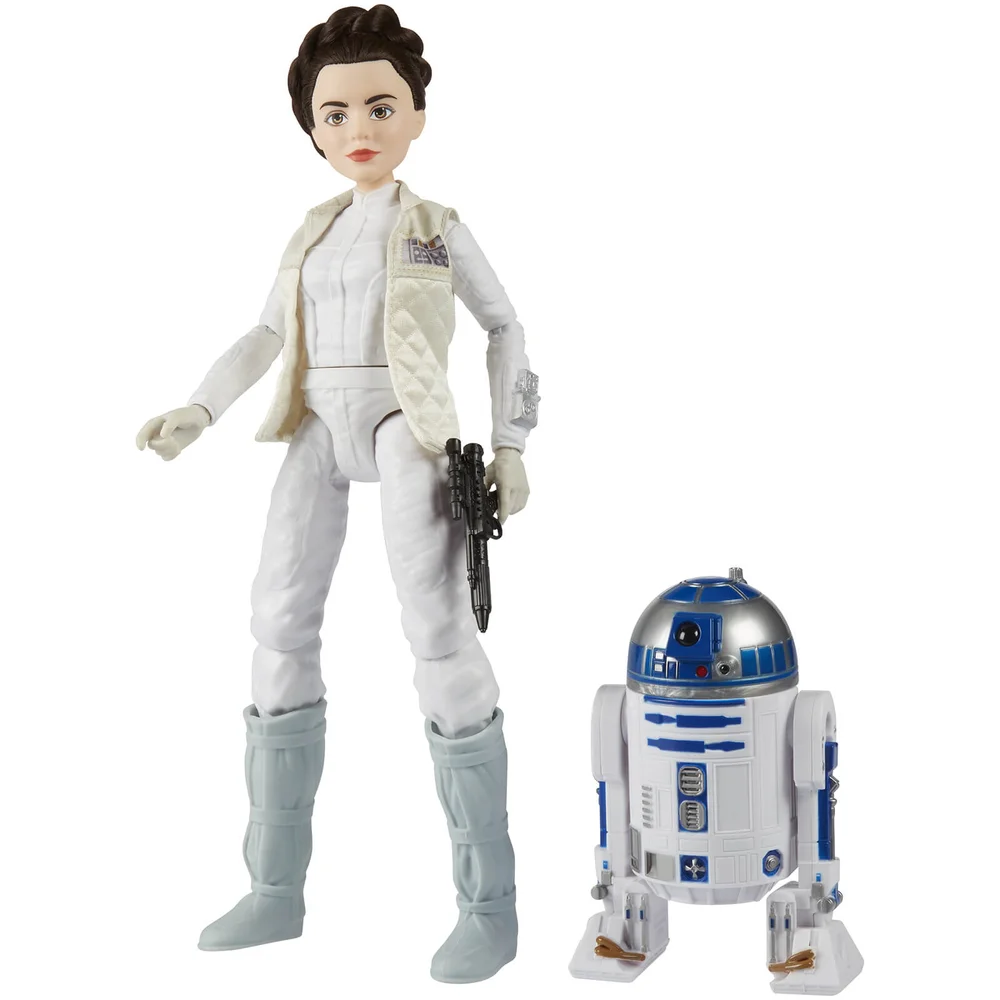 Hasbro Star Wars Forces of Destiny Princess Leia and R2-D2 Action Figures Image 1