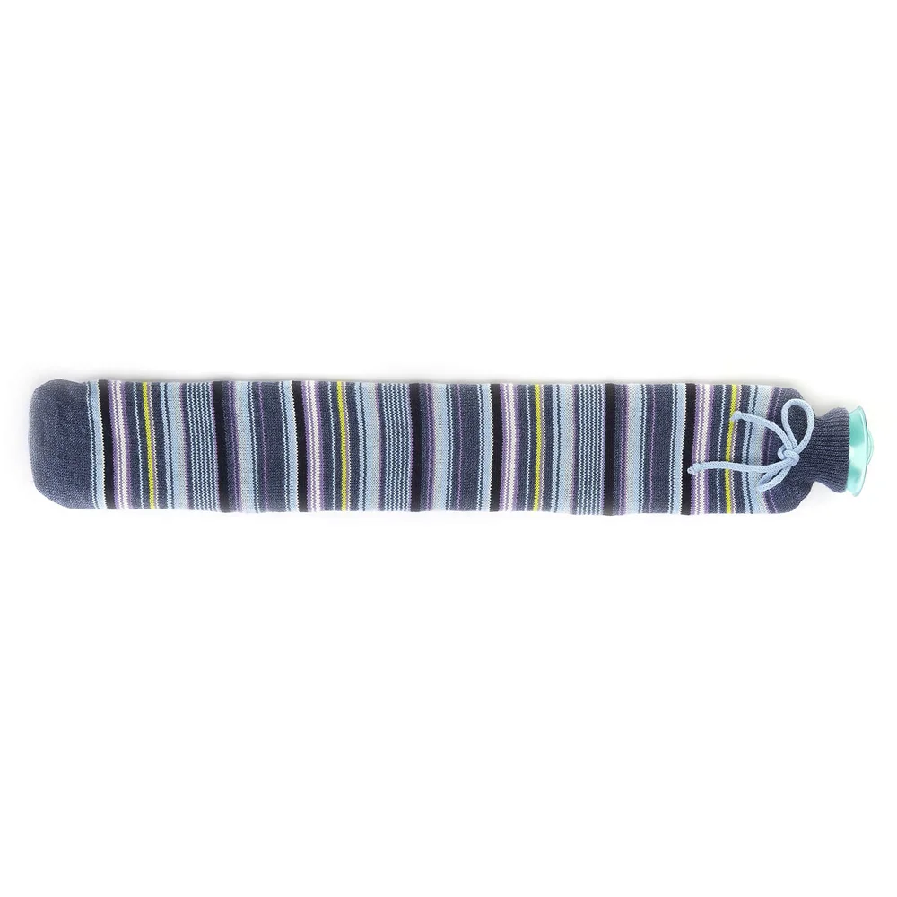 Warmies Extra Long Hot Water Bottle - Blue Thin Stripe Image 1
