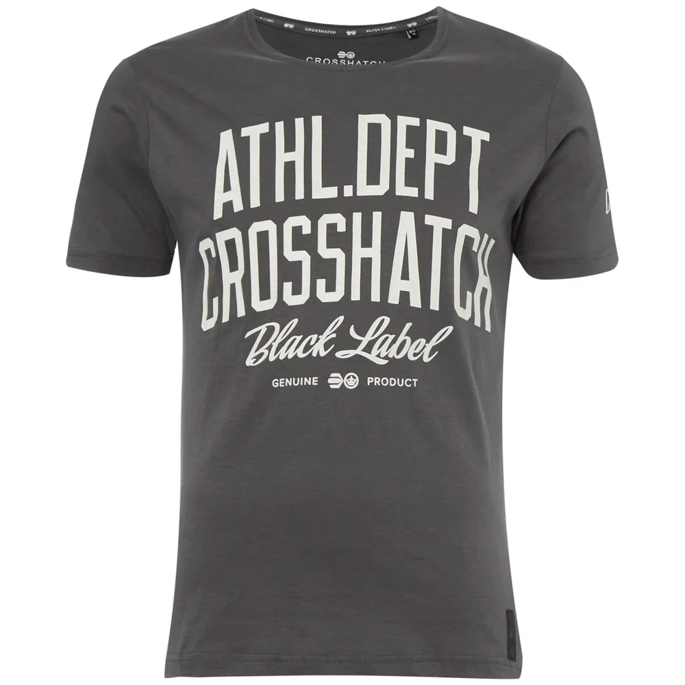Crosshatch Men's Truman T-Shirt - Magnet - S - Grey Image 1