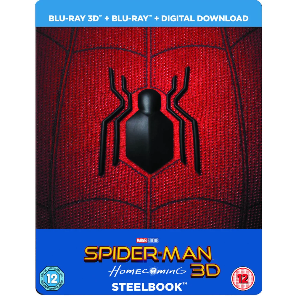 Spider-Man Homecoming 3D (Includes 2D Version) - Limited Edition Steelbook + Resin Magnet + Comic Book Image 1