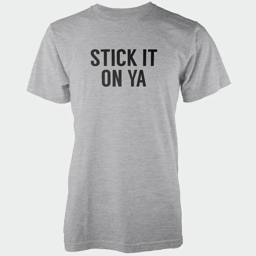 Stick It On Ya Men's Grey T-Shirt - S - Grey Image 1