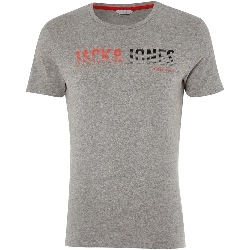 Jack & Jones Core Men's Linn T-Shirt - Light Grey Marl - S - Grey Image 1