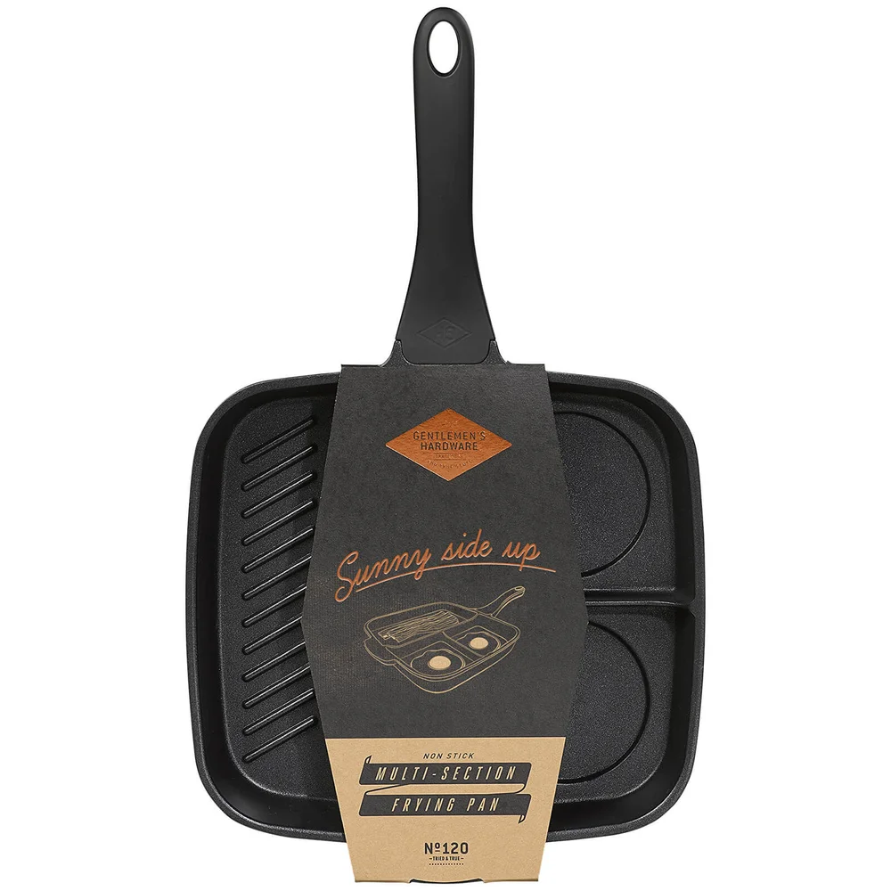 Gentlemen's Hardware Multi Section Frying Pan - Black Image 1
