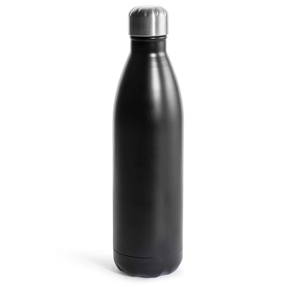 Sagaform Steel Hot and Cold Bottle - Black (75cl) Image 1