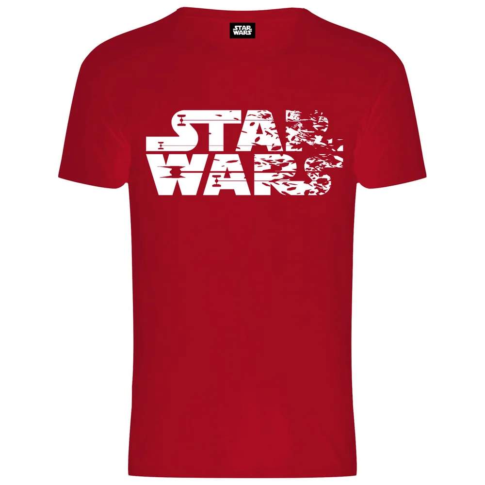Star Wars Men's The Last Jedi Faded Logo T-Shirt - Red - S - Red Image 1