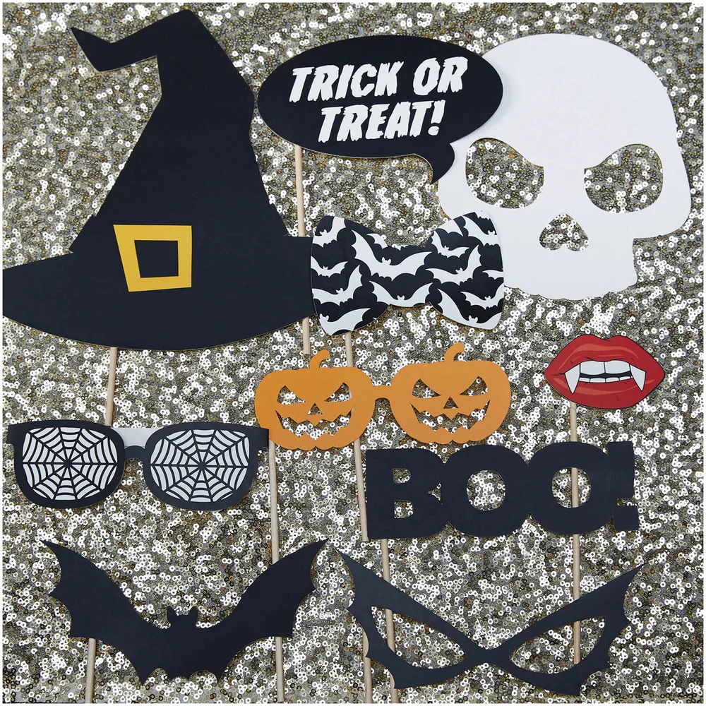 Ginger Ray Halloween Photo Booth Props - Trick or Treat Image 1