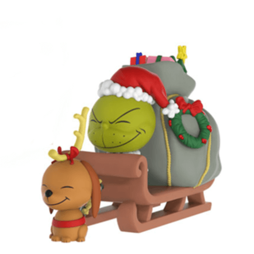 The Grinch and Max on Sled Dorbz Ridez Vinyl Figure Image 1
