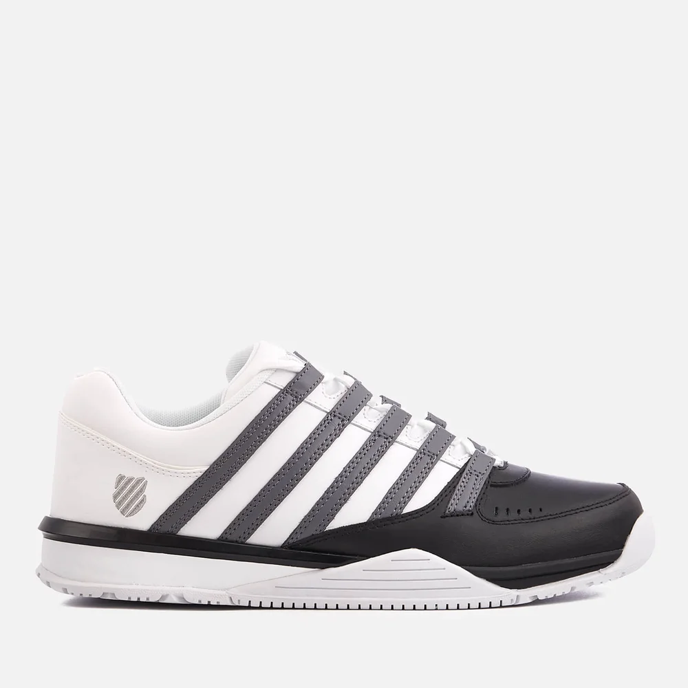 K-Swiss Men's Baxter Trainers - Black/Charcoal/White - UK 7/EU 41 - White Image 1