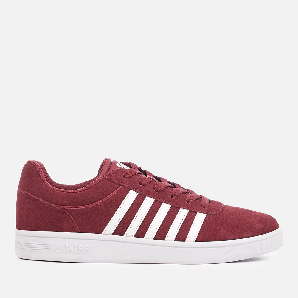 K-Swiss Men's Court Cheswick SDE Trainers - Oxblood/White - UK 7/EU 41 - Burgundy Image 1