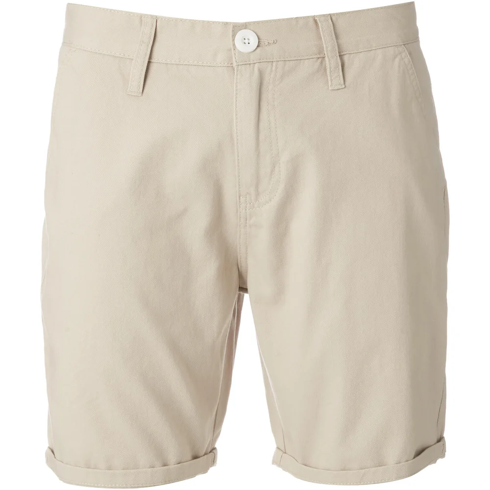 Brave Soul Men's Smith Chino Shorts - Stone - S Image 1