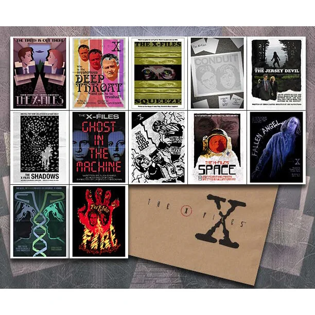 The X-Files Season One Set of 12 Lithograph Prints by Acme Archive Artist J.J. Lendl - Zavvi UK Exclusive (Limited Edition Of 100) Image 1