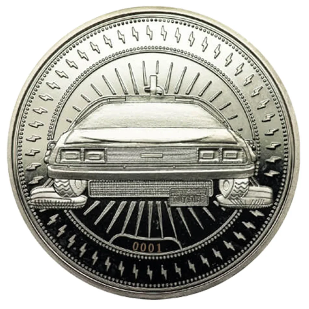Back to the Future 'DeLorean' Collector's Limited Edition Coin: Silver Variant Image 1