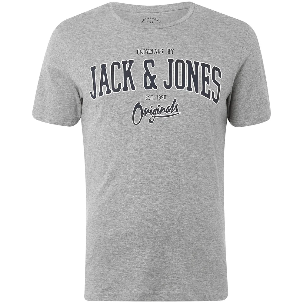 Jack & Jones Originals Men's Harry T-Shirt - Light Grey Marl - S - Grey Image 1