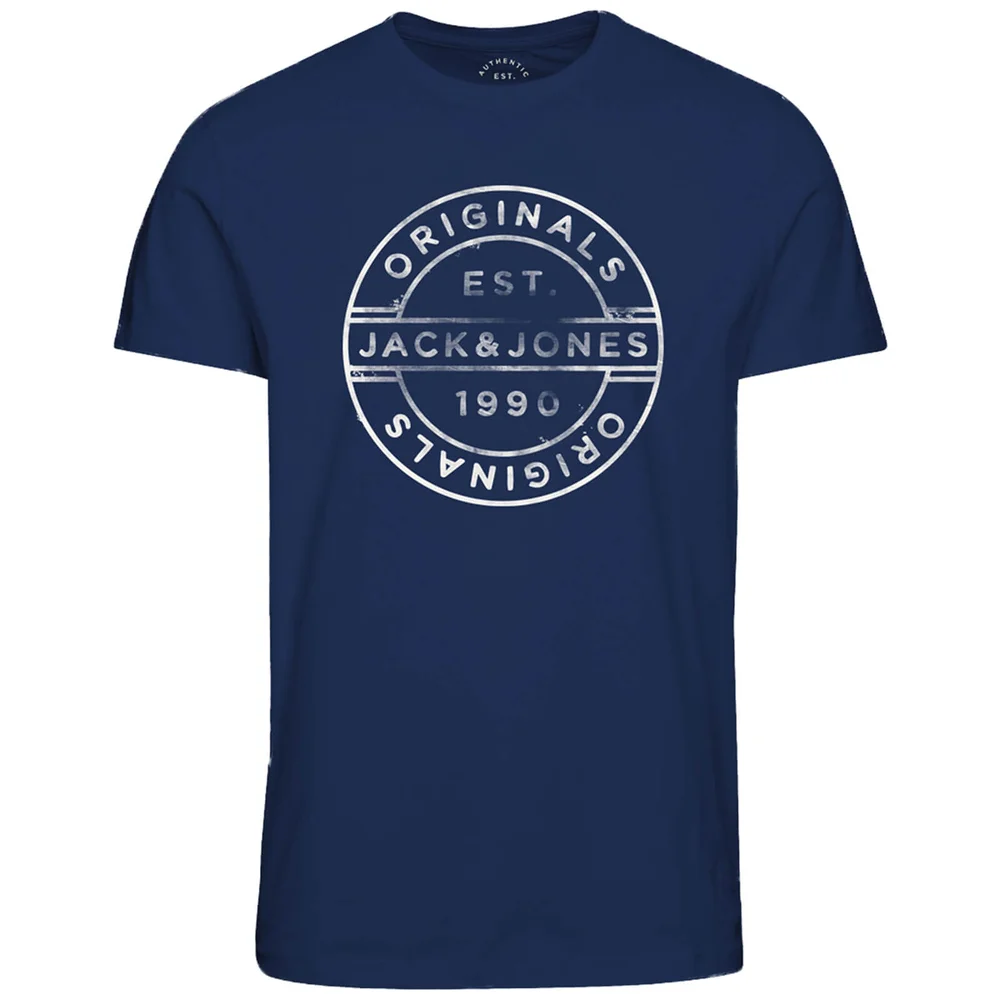 Jack & Jones Originals Men's Slack T-Shirt - Estate Blue - S - Navy Image 1