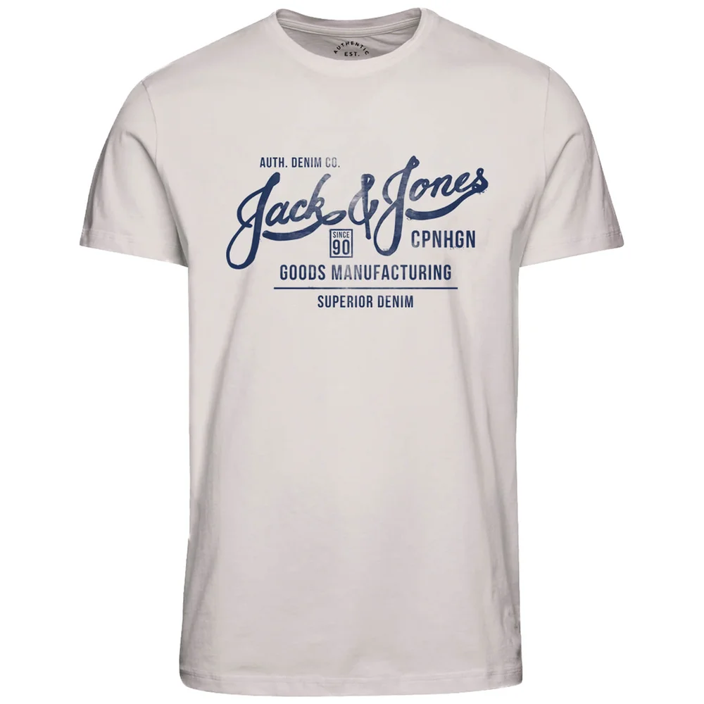 Jack & Jones Originals Men's Slack T-Shirt - Cloud Dancer - S - White Image 1