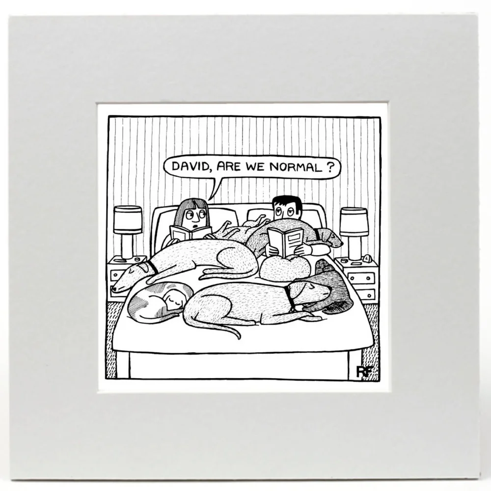 Off the Leash Are We Normal Limited Edition Art Print Image 1