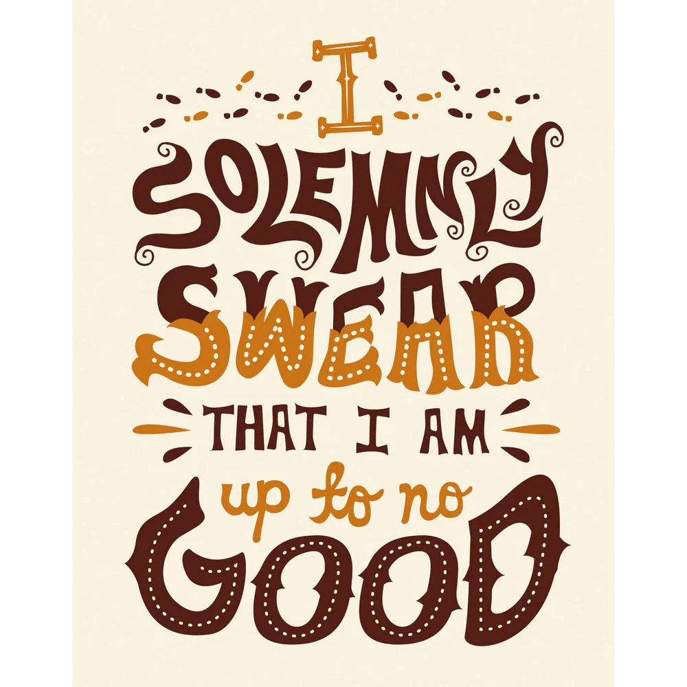 Harry Potter 'I Solemnly Swear' Art Print Image 1