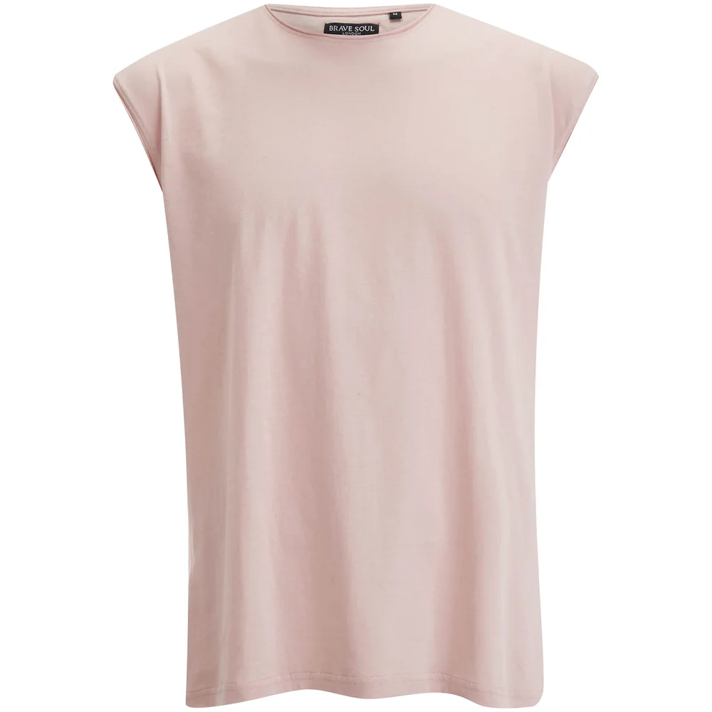 Brave Soul Men's Varley Vest - Fresh Pink - S - Pink Image 1